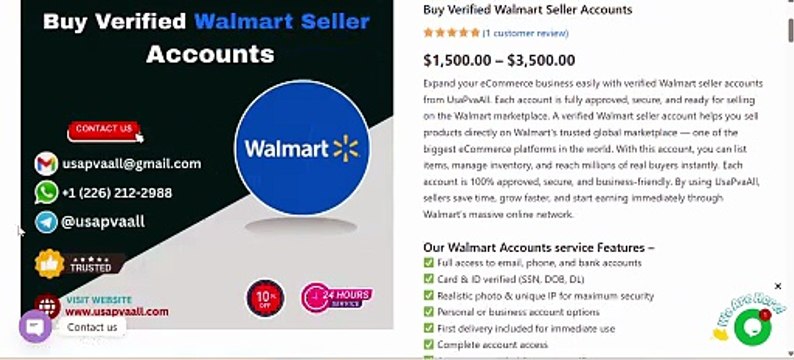 Top-Rated Sites to Buy Verified Walmart Seller Accounts Securely