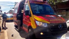 Colisão entre SW4 e moto deixa motociclista ferido na Avenida Carlos Gomes