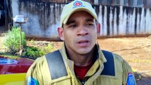 Casa já estava tomada pelo fogo quando as equipes chegaram, relata oficial dos Bombeiros