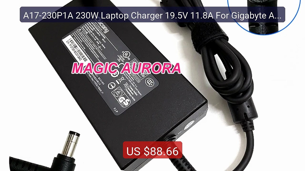 A17-230P1A 230W Laptop Charger 19.5V 11.8A For Gigabyte AERO 1... -- Hot Deal 2026 | Limited Offer!