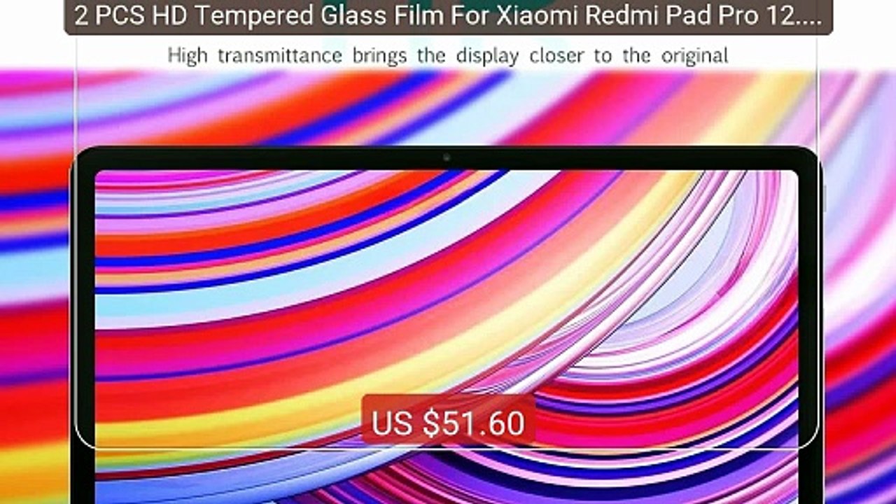 2 PCS HD Tempered Glass Film For Xiaomi Redmi Pad Pro 12.1" Screen... -- Best Deal 2026 | Shop Now!