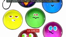 3d Crystal Ballvideo Player Displaying Customizable Video G... -- Top Pick 2026 | Unbeatable Price!