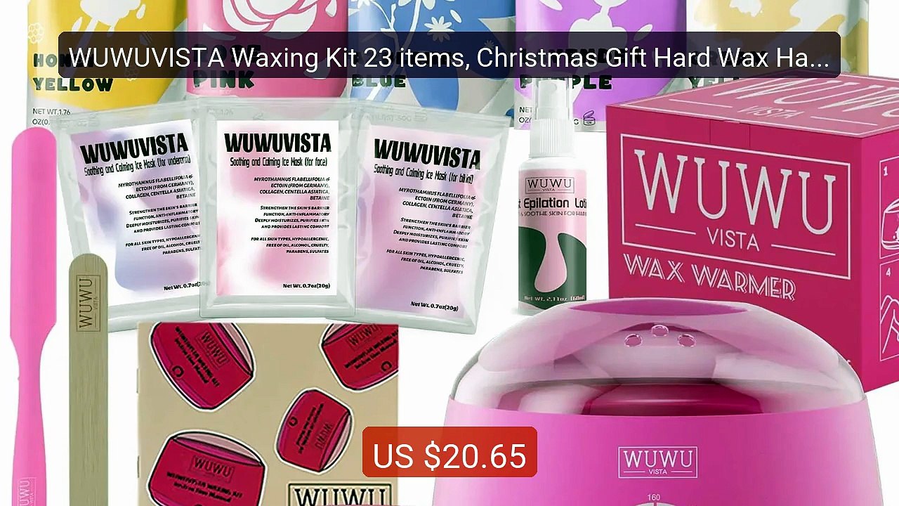 WUWUVISTA Waxing Kit 23 items, Christmas Gift Hard Wax Hair R... -- Amazing Value 2026 | Must Have!
