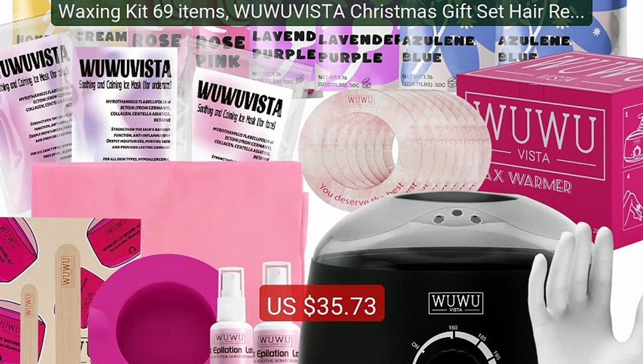 Waxing Kit 69 items, WUWUVISTA Christmas Gift Set Hair Removal... -- Hot Deal 2026 | Limited Offer!