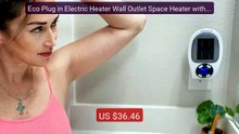 Eco Plug in Electric Heater Wall Outlet Space Heater with Energy E... -- Best Deal 2026 | Shop Now!