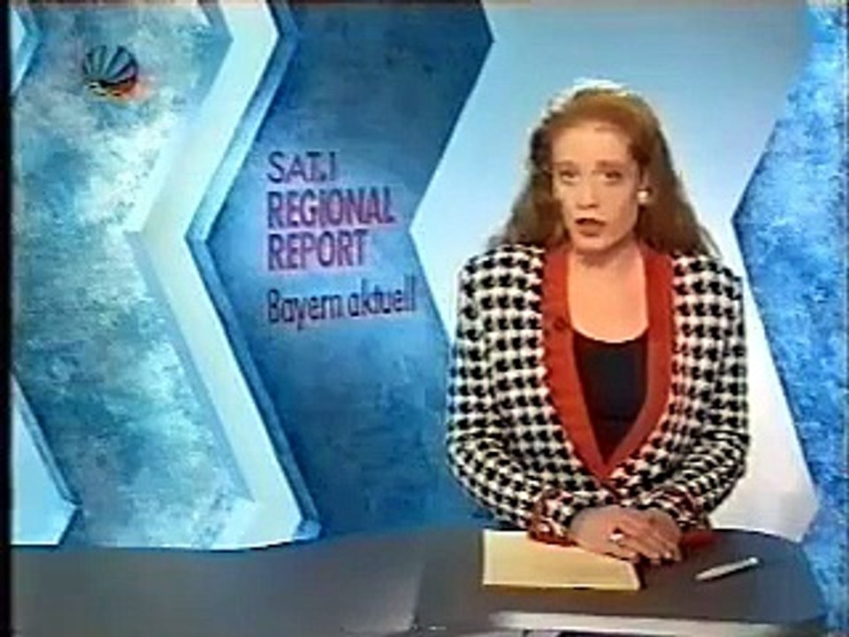 TV-DX Sat 1 local news Bayern aktuell 10.10.1994