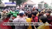 Saling Dorong TNI-Polri & Mahasiswa! Aksi Demo Kritisi Ekonomi di Banyumas