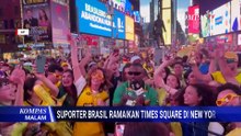 Demam Piala Dunia 2026, Suporter Brasil Berpesta di Times Square New York! | KOMPAS MALAM