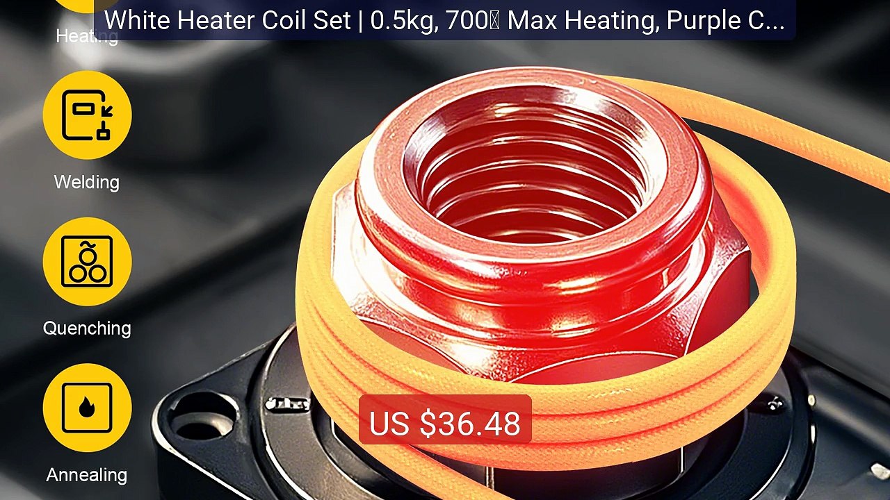 White Heater Coil Set | 0.5kg, 700℃ Max Heating, Purple Copper... -- Hot Deal 2026 | Limited Offer!