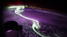 Una vista desde SpaceX Dragon de la espectacular aurora austral
