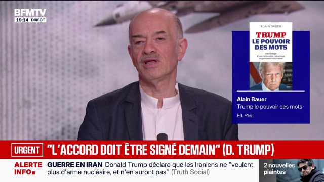 Iran/États-Unis: Chez Donald Trump, tout est symbole , analyse Alain Bauer, auteur du livre Trump, le pouvoir des mots