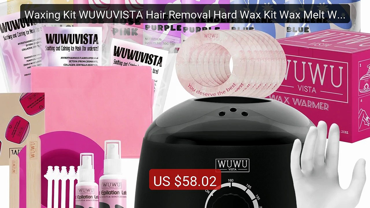 Waxing Kit WUWUVISTA Hair Removal Hard Wax Kit Wax Melt Warme... -- Amazing Value 2026 | Must Have!