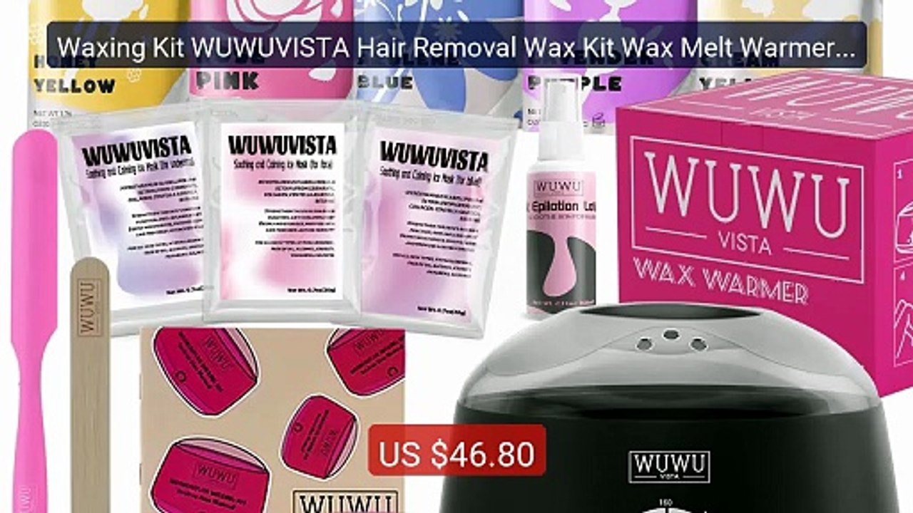 Waxing Kit WUWUVISTA Hair Removal Wax Kit Wax Melt Warmer Wax... -- Amazing Value 2026 | Must Have!