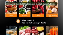 BioloMix 2 Speeds 500W Stainless Steel 2L Capacity Electric Chopper... -- Top Rated 2026 | Buy Now!