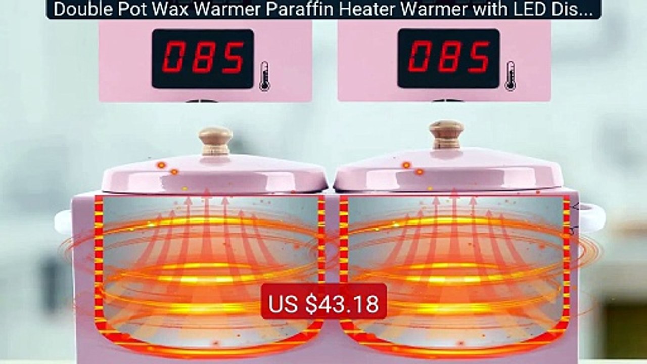 Double Pot Wax Warmer Paraffin Heater Warmer with LED Displ... -- Top Pick 2026 | Unbeatable Price!