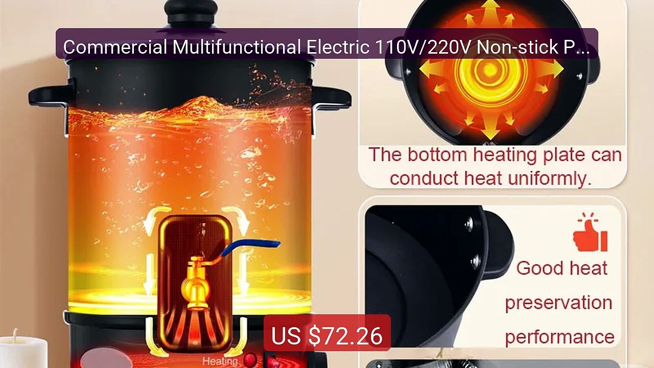 Commercial Multifunctional Electric 110V/220V Non-stick Pan... -- Top Pick 2026 | Unbeatable Price!