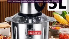 220V EU Meat grinder electric stainless steel automatic Large ... -- Best Buy 2026 | Great Quality!