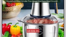 Household Meat Grinder Five-speed Stainless Steel Ground Meat Fruit... -- Top Rated 2026 | Buy Now!
