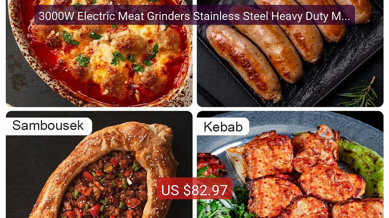 3000W Electric Meat Grinders Stainless Steel Heavy Duty Mince... -- Amazing Value 2026 | Must Have!