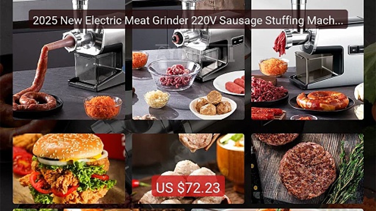 2025 New Electric Meat Grinder 220V Sausage Stuffing Machine C... -- Best Buy 2026 | Great Quality!