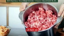 304 Stainless Steel Meat Grinder 3 Gears Adjustment 5L Electr... -- Amazing Value 2026 | Must Have!