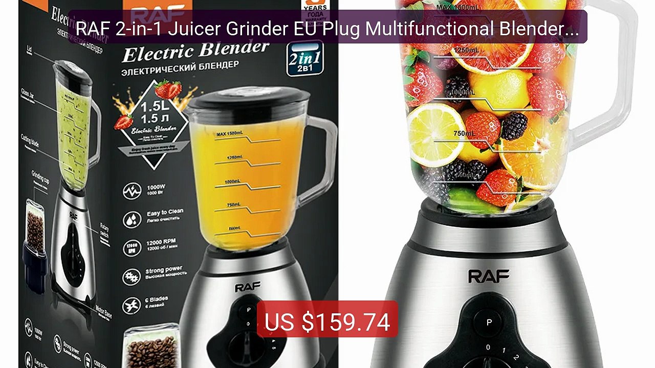 RAF 2-in-1 Juicer Grinder EU Plug Multifunctional Blender Foo... -- Amazing Value 2026 | Must Have!