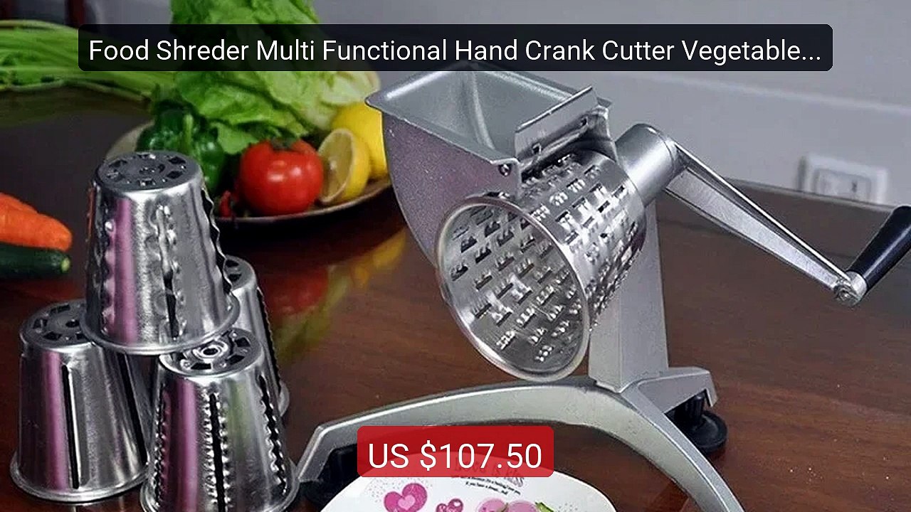Food Shreder Multi Functional Hand Crank Cutter Vegetable Chee... -- Best Buy 2026 | Great Quality!