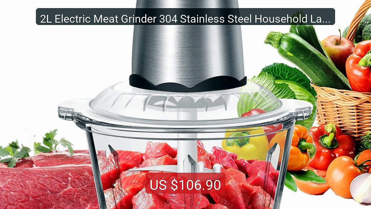 2L Electric Meat Grinder 304 Stainless Steel Household Large Capaci... -- Top Rated 2026 | Buy Now!
