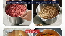 220V Bear Meat Grinder Stainless Steel Electric Automatic Mul... -- Amazing Value 2026 | Must Have!