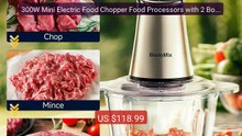 300W Mini Electric Food Chopper Food Processors with 2 Bowl... -- Top Pick 2026 | Unbeatable Price!