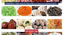 CANDIMILL 220V Electric Meat Mincer Machine Multifunction Grin... -- Hot Deal 2026 | Limited Offer!