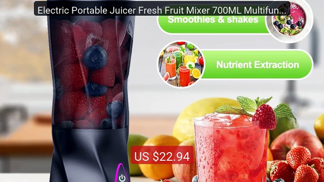 Electric Portable Juicer Fresh Fruit Mixer 700ML Multifunctional U... Best Deal 2026 | Shop Now!