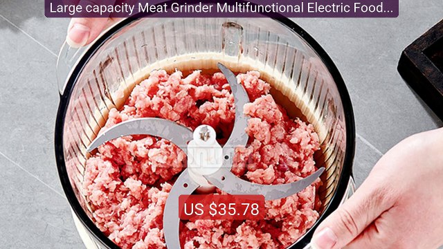 Large capacity Meat Grinder Multifunctional Electric Food Chop... Best Buy 2026 | Great Quality!