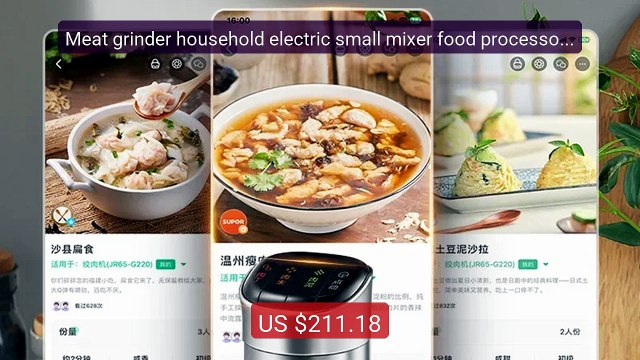 Meat grinder household electric small mixer food processor la... Amazing Value 2026 | Must Have!