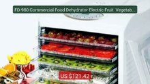 FD-980 Commercial Food Dehydrator Electric Fruit  Vegetable Me... -- Hot Deal 2026 | Limited Offer!