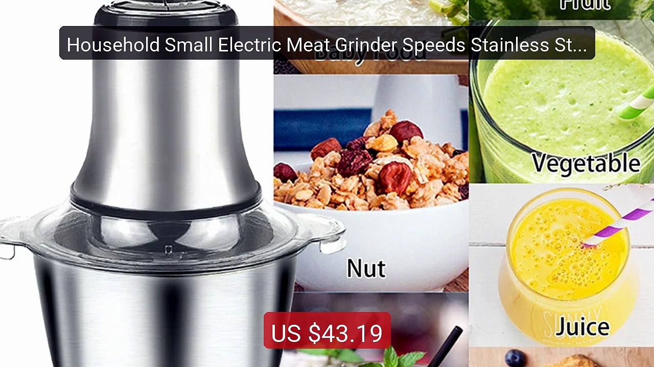 Household Small Electric Meat Grinder Speeds Stainless Steel Elect... -- Best Deal 2026 | Shop Now!