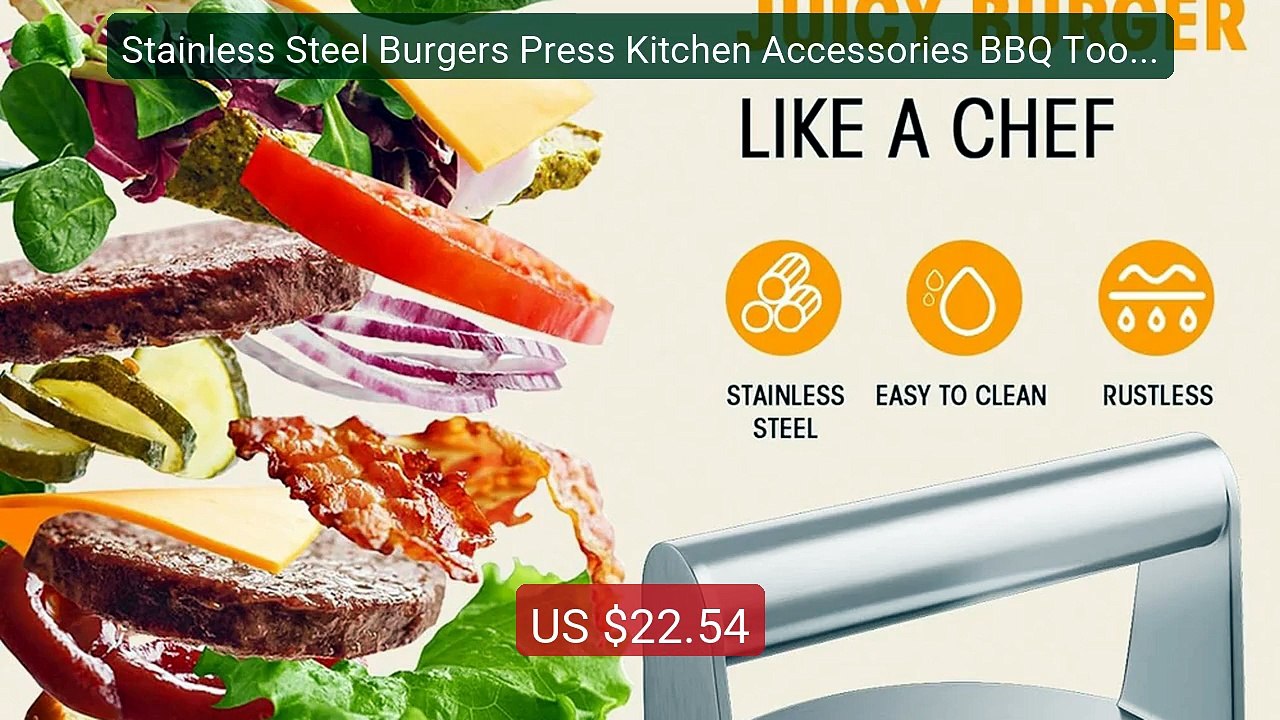 Stainless Steel Burgers Press Kitchen Accessories BBQ Tools f... -- Amazing Value 2026 | Must Have!