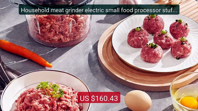 Household meat grinder electric small food processor stuffing machi... Top Rated 2026 | Buy Now!