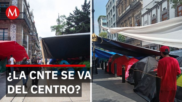 ¿Fin del plantón o relevo? Comerciantes celebran retiro parcial de la CNTE en el Centro