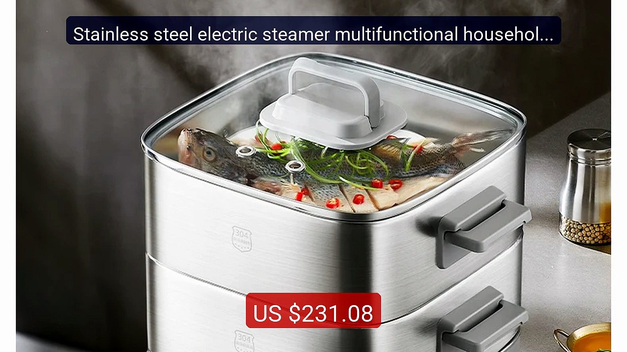 Stainless steel electric steamer multifunctional household three-la... -- Top Rated 2026 | Buy Now!