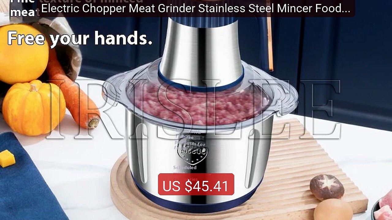Electric Chopper Meat Grinder Stainless Steel Mincer Food Proc... -- Hot Deal 2026 | Limited Offer!