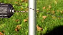 How to properly secure wire to a metal post! 💯