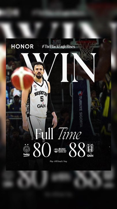 Deplasmanda galibiyet bizim! Final serisinde 1-0 öne geçiyoruz. 💪  Fenerbahçe Beko 80-88 Beşiktaş GAİN