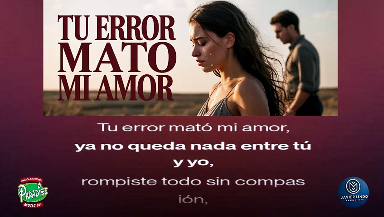 TU ERROR MATO MI AMOR AUTOR JAVIER LINDO M.