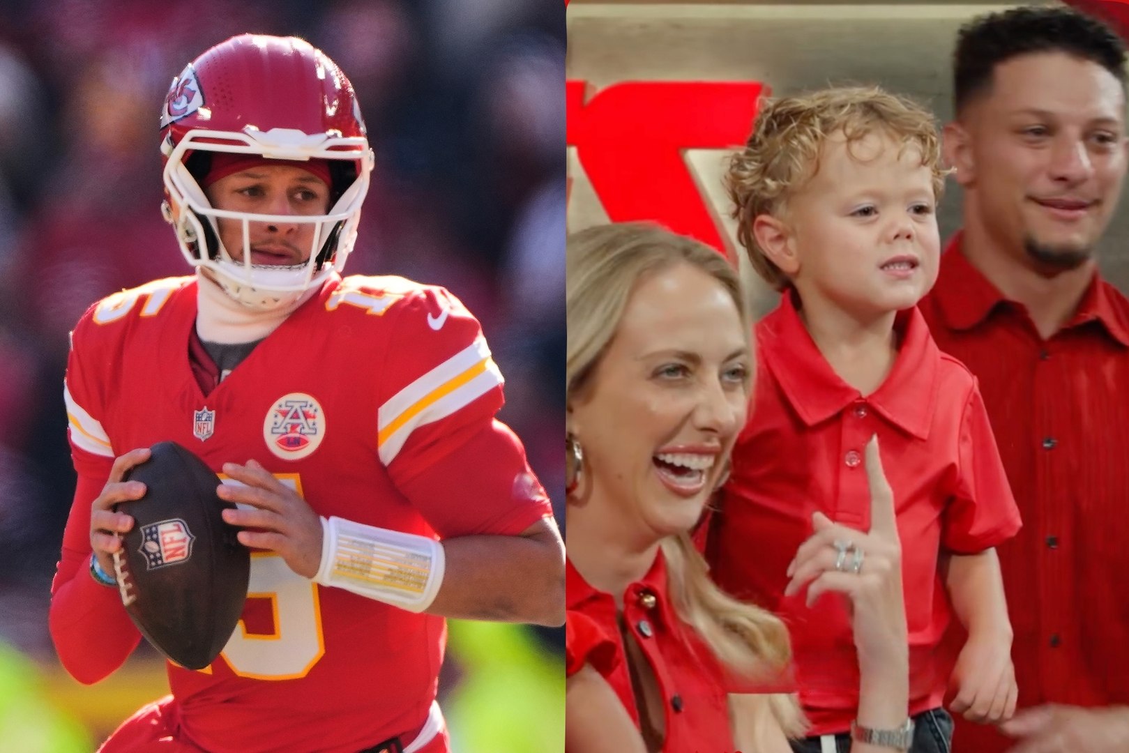 "Bronze" Mahomes steals the show during Patrick’s historic contract  extension