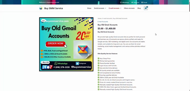5 Best Platforms for Purchasing Aged and PVA Gmail Accounts in Bulk