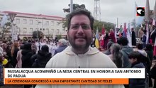 Passalacqua acompañó la misa central en honor a San Antonio de Padua
