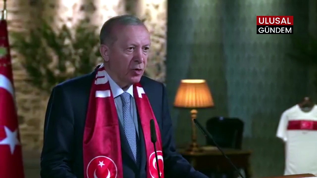 Cumhurbaşkanı Erdoğan’dan A Millî Futbol Takımı‘na video mesaj