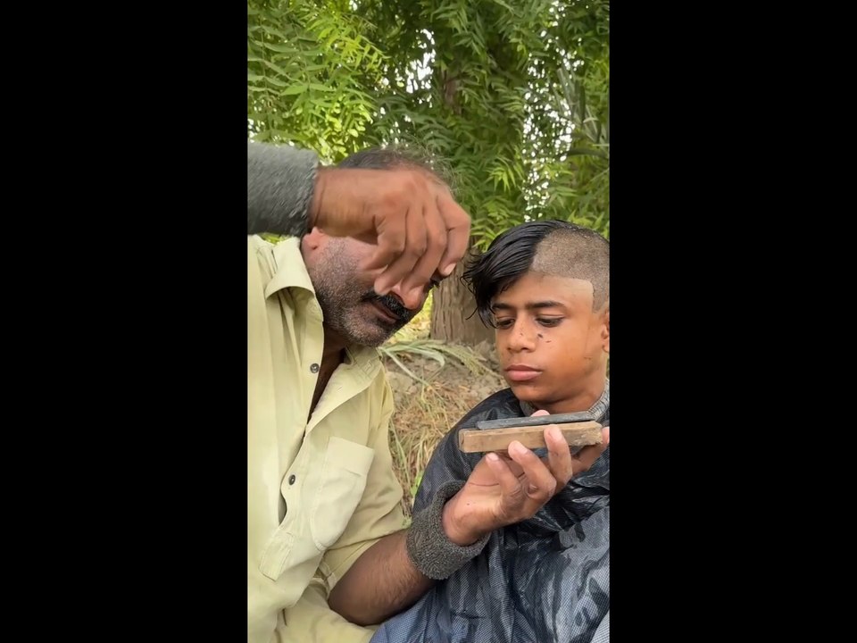 Village Barber Gives The FUNNIEST Haircut Ever 😂✂️ | Boy's Epic Reaction 🤯
