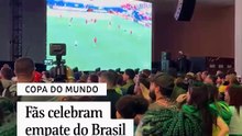 Fãs celebram empate do Brasil em estreia contra Marrocos